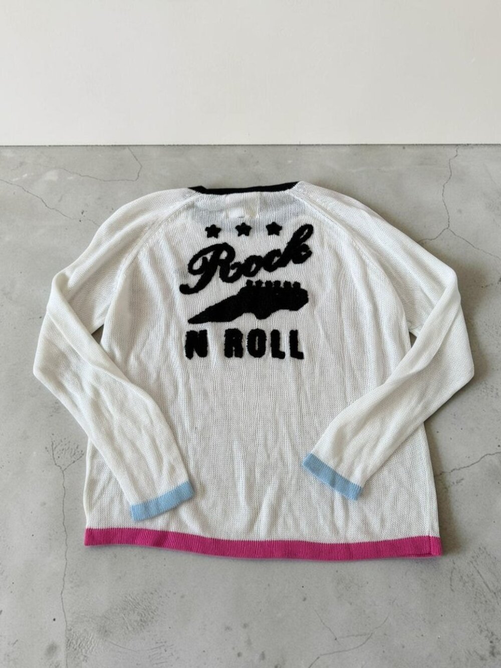 JUST MADISON Lightweight Rock n Roll Sweater Size L NEW NWT
